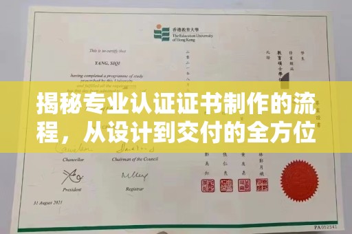 田阳揭秘专业认证证书制作的流程，从设计到交付的全方位指南